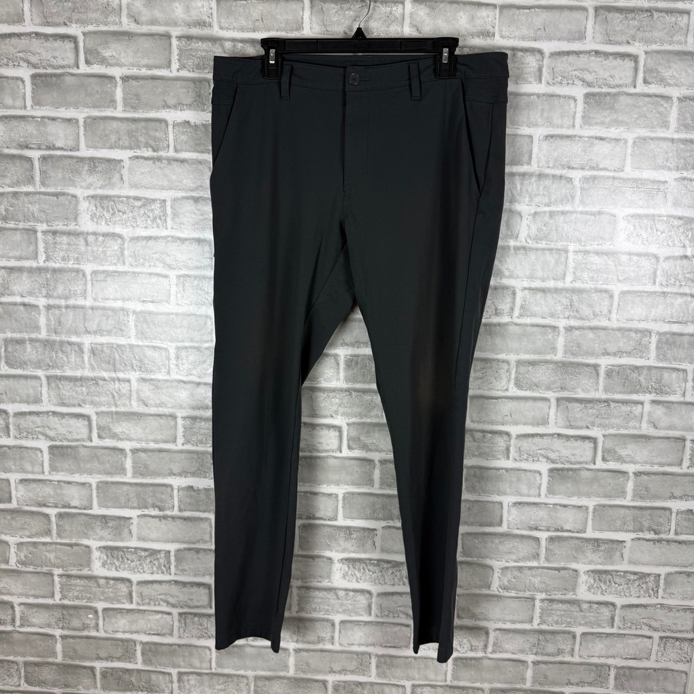 BYLT Premium Basics Mens Everyday Pant 2.0 Skinny Fit Black Size 36 Stretch